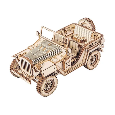 3D Wooden Puzzle – Army Jeep Model