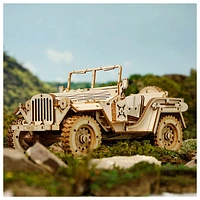 3D Wooden Puzzle – Army Jeep Model