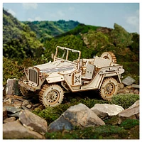 3D Wooden Puzzle – Army Jeep Model