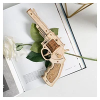 3D Wooden Puzzle Toy Gun Rubber Band Corsac M60 Model