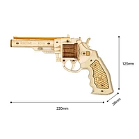 3D Wooden Puzzle Toy Gun Rubber Band Corsac M60 Model