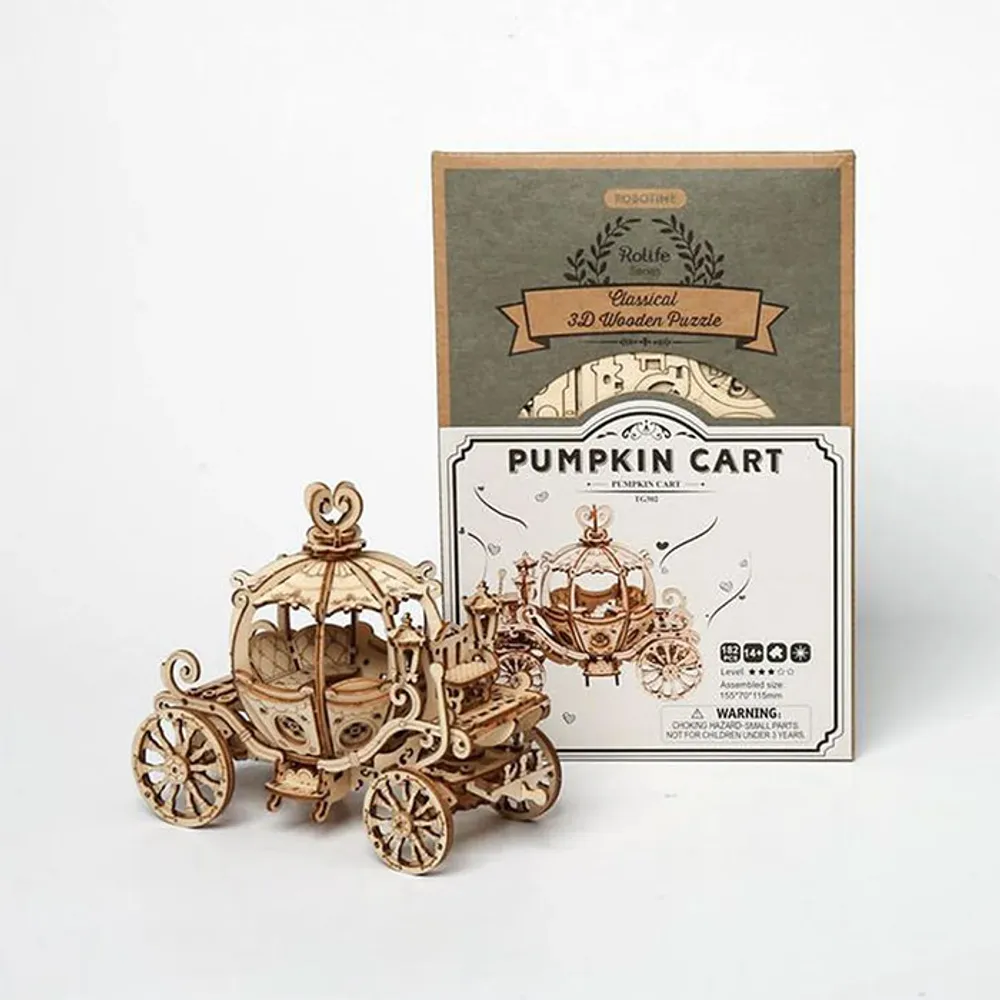 3D Wooden Puzzle – Pumpkin Carriage