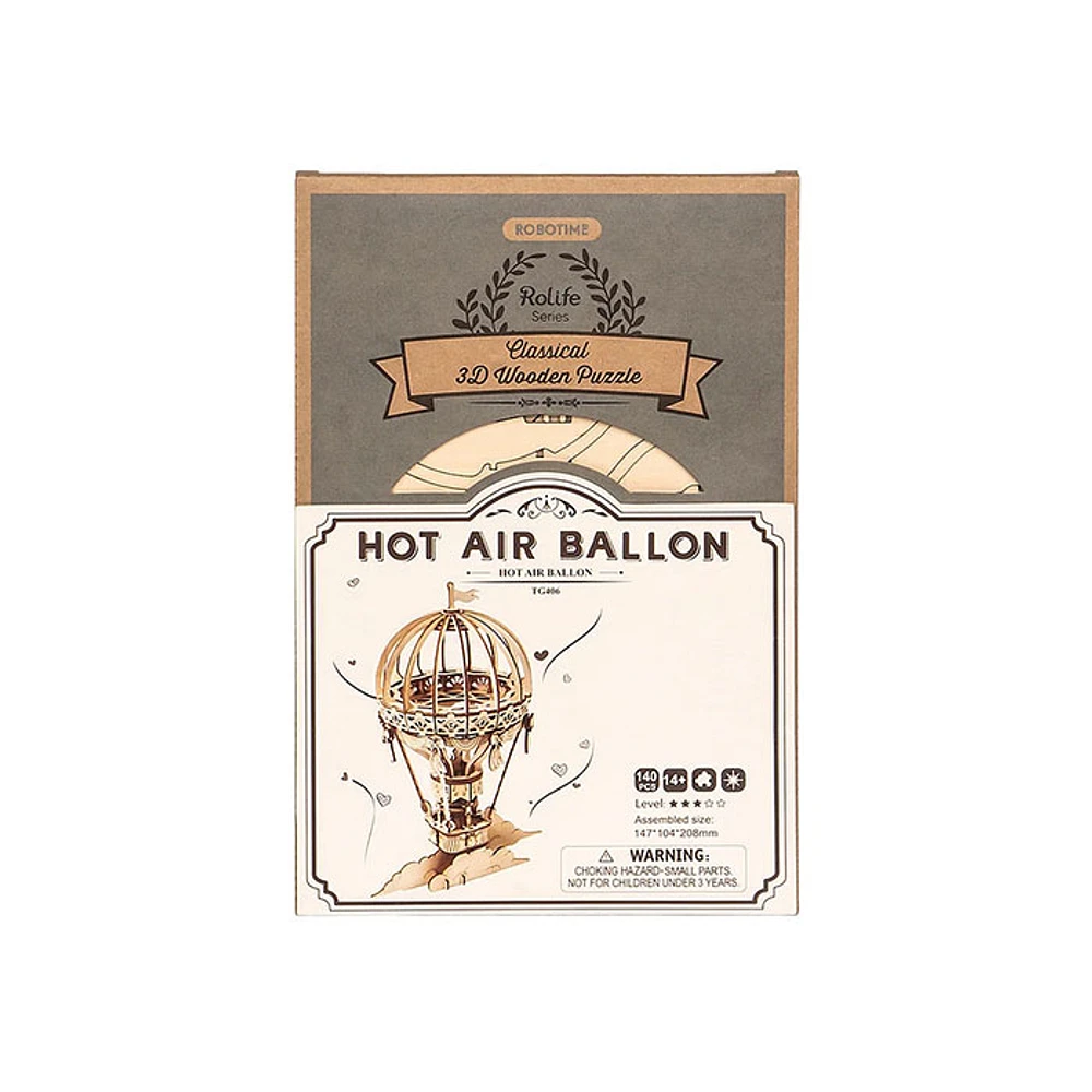 3D Wooden Puzzle – Hot Air Balloon