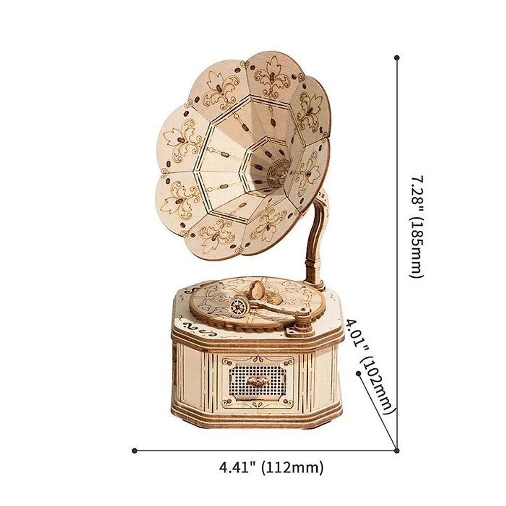 3D Wooden Puzzle – Gramophone