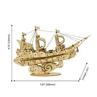 3D Wooden Puzzle Sailing Ship