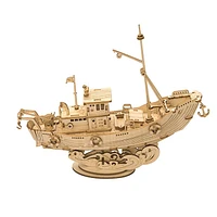 3D Wooden Puzzle Fishing Ship