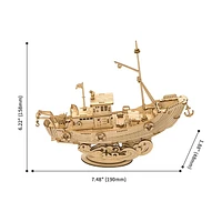 3D Wooden Puzzle Fishing Ship