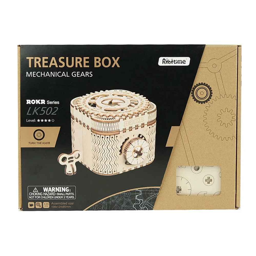 3D Wooden Puzzle – Treasure Box