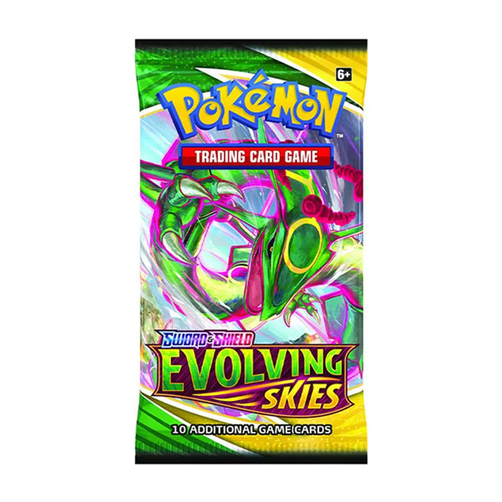 Pokemon Trading Card Game: Sword and Shield - Evolving Skies Three Booster  Packs for sale online