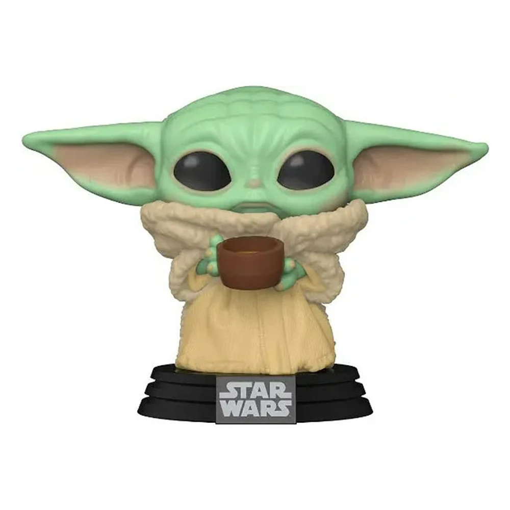 Pop Star Wars: Mandalorian The Child With Cup Vinyl Figure