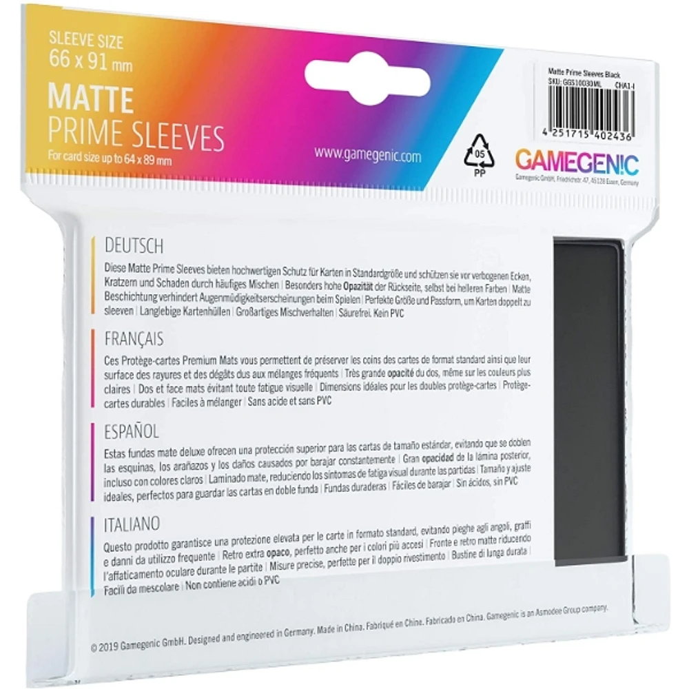 Gamegenic Matte Prime Sleeves Black (100)