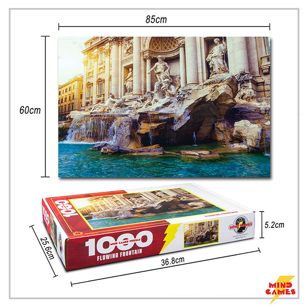 Flowing Fountain 1000 Pieces Jigsaw Puzzle