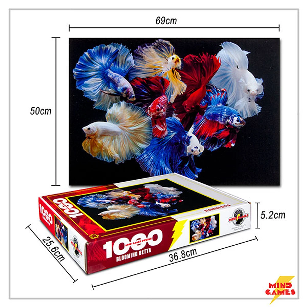 Blooming Betta 1000 Pieces Jigsaw Puzzle