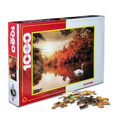 Red Autumn 1000 Pieces Jigsaw Puzzle