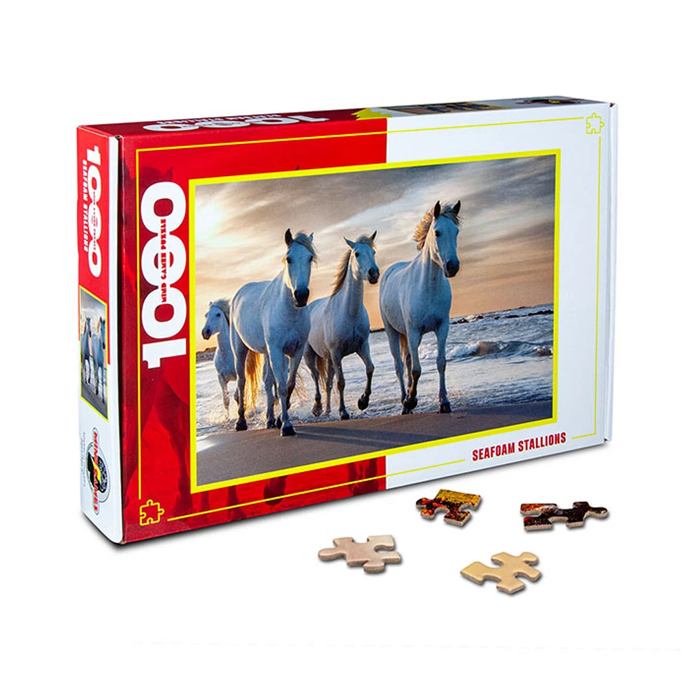 Seafoam Stallions 1000 Pieces Jigsaw Puzzle