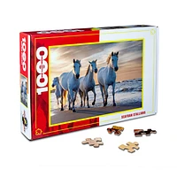 Seafoam Stallions 1000 Pieces Jigsaw Puzzle