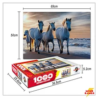 Seafoam Stallions 1000 Pieces Jigsaw Puzzle