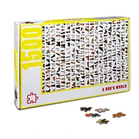 A Dog’s World 1500 Pieces Jigsaw Puzzle