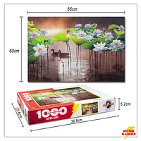 Lotus Lake 1000 Pieces Jigsaw Puzzle