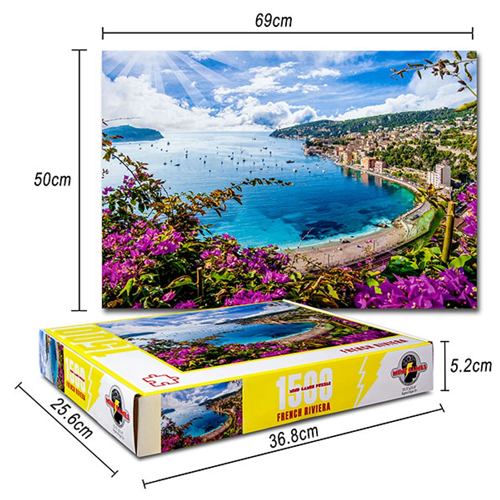 French Riviera 1500 Pieces Jigsaw Puzzle