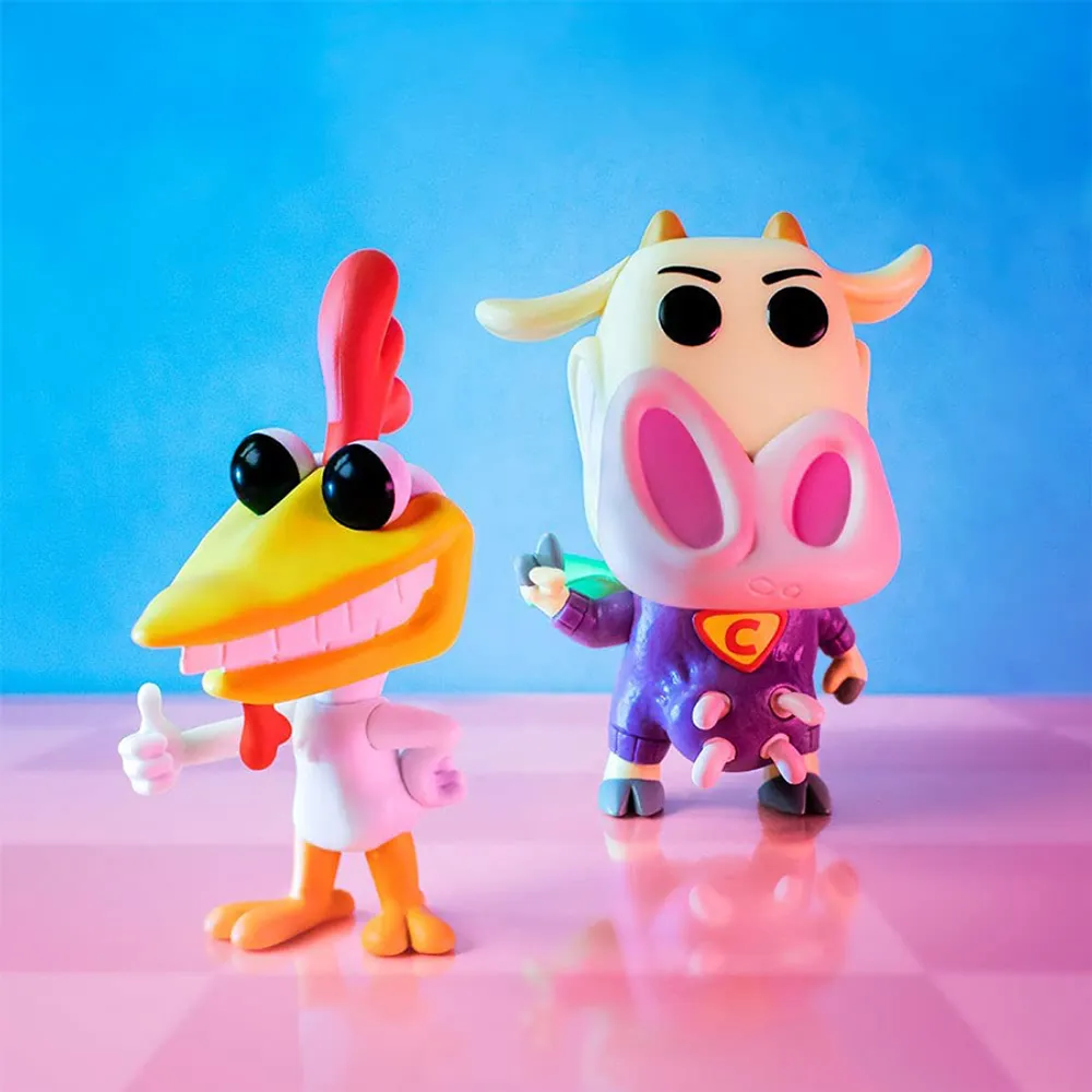 Funko Pop! cow and chicken chicken