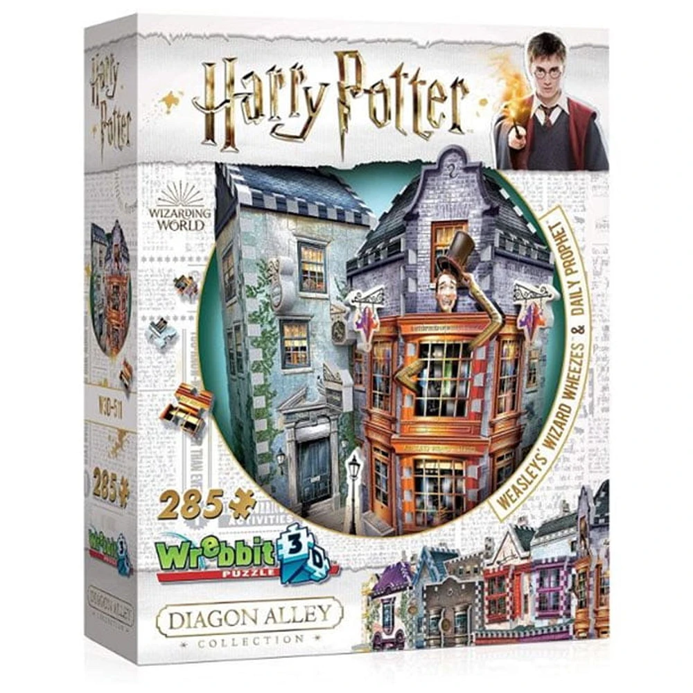 Harry Potter Weasleys’ Wizard Wheezes & Daily Prophet 3D Jigsaw Puzzle – 280 Pieces