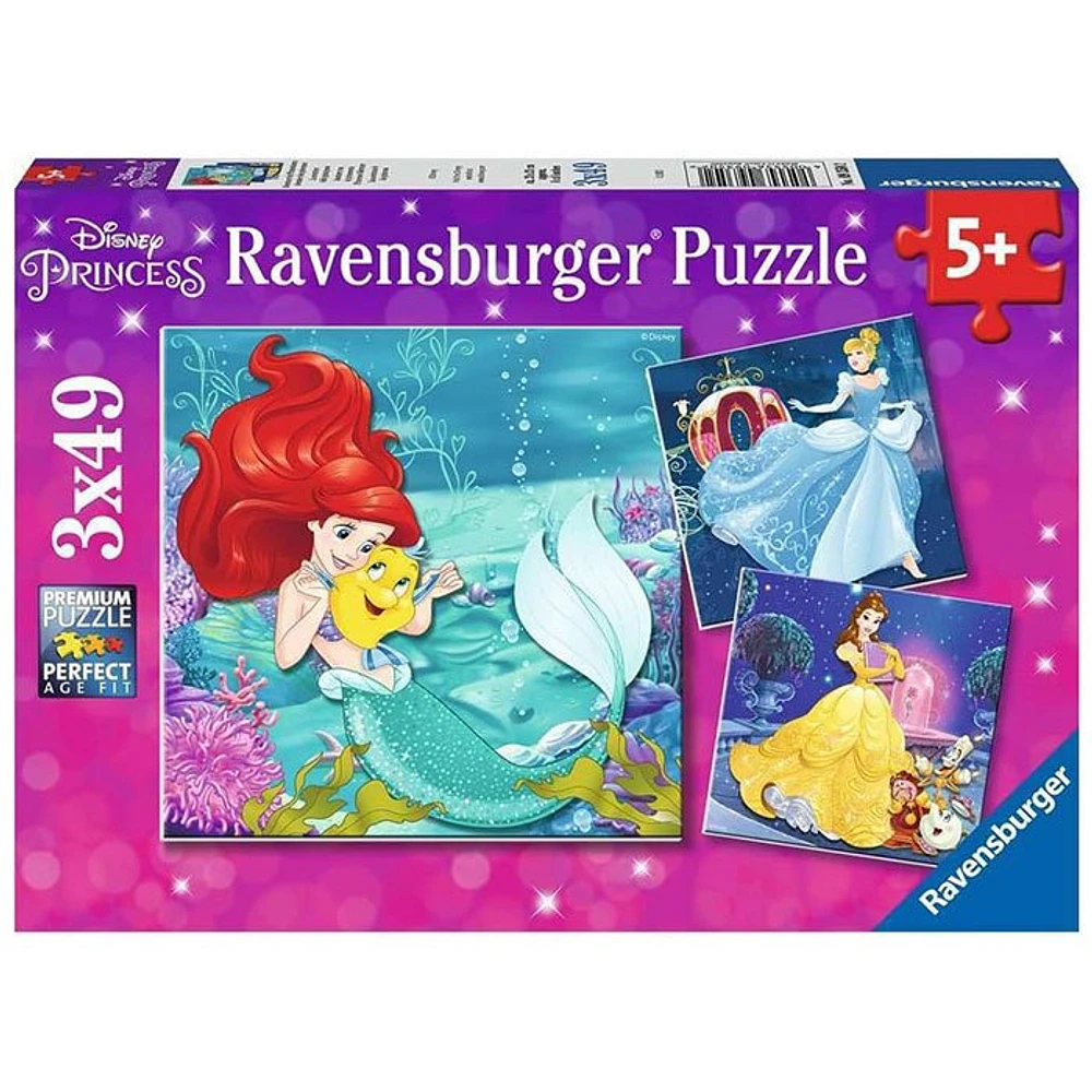 Ravensburger Disney Princesses 3 X 49 Piece Puzzles