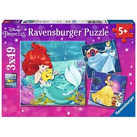 Ravensburger Disney Princesses 3 X 49 Piece Puzzles