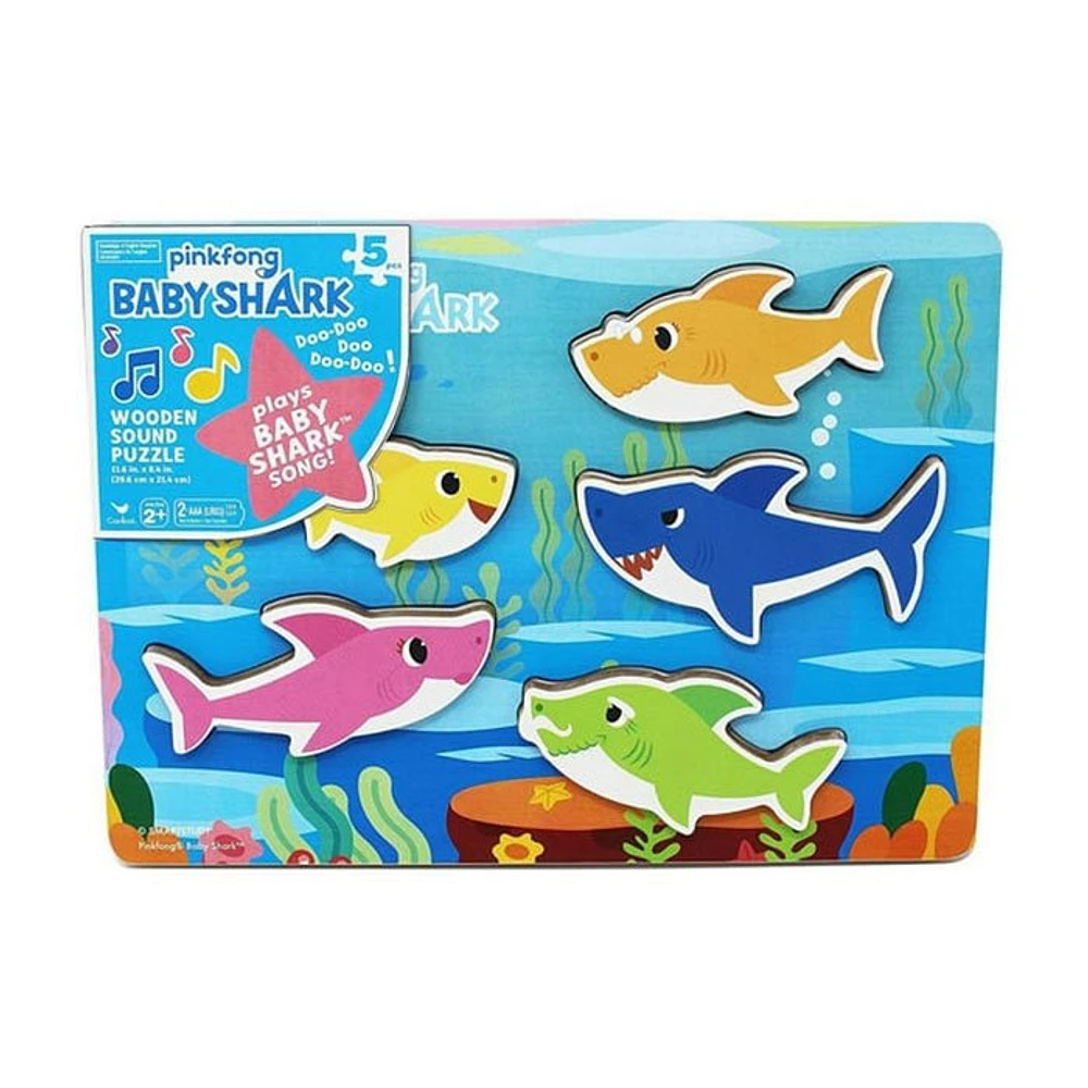 Pinkfong Baby Shark Wooden Sound Puzzle