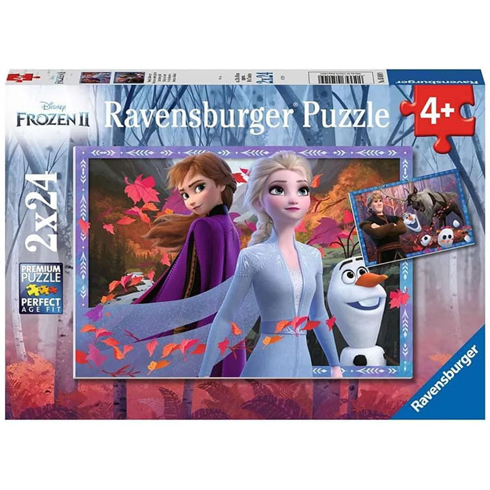 Ravensburger Disney Frozen 2 Frosty Adventures 2 X 24 Piece Jigsaw Puzzle