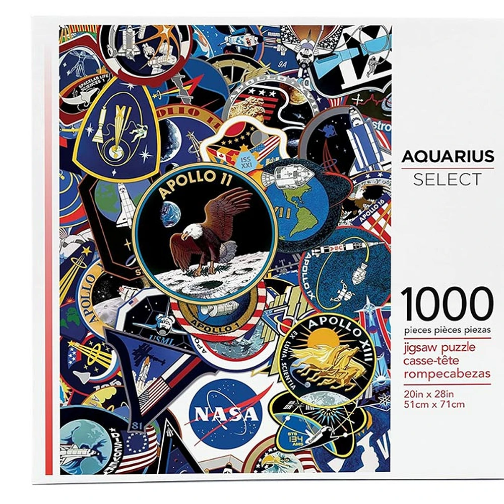 NASA Mission Patches 1000 Piece Jigsaw Puzzle