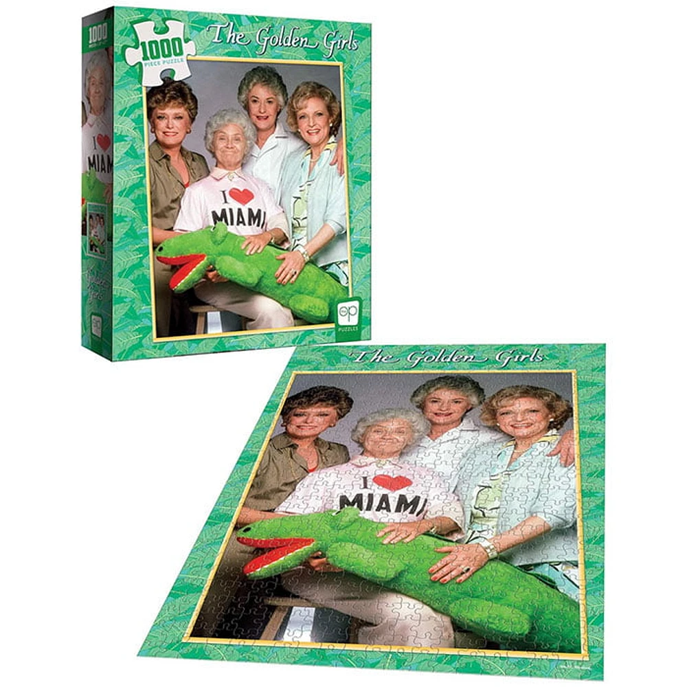 USAOPOLY The Golden Girls I Heart Miami 1000 Piece Jigsaw Puzzle