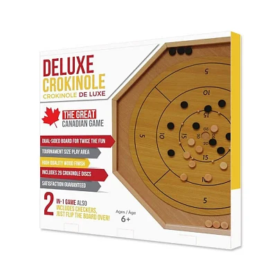 Tradeopia Crokinole 2 in 1 – Brown Wood Color