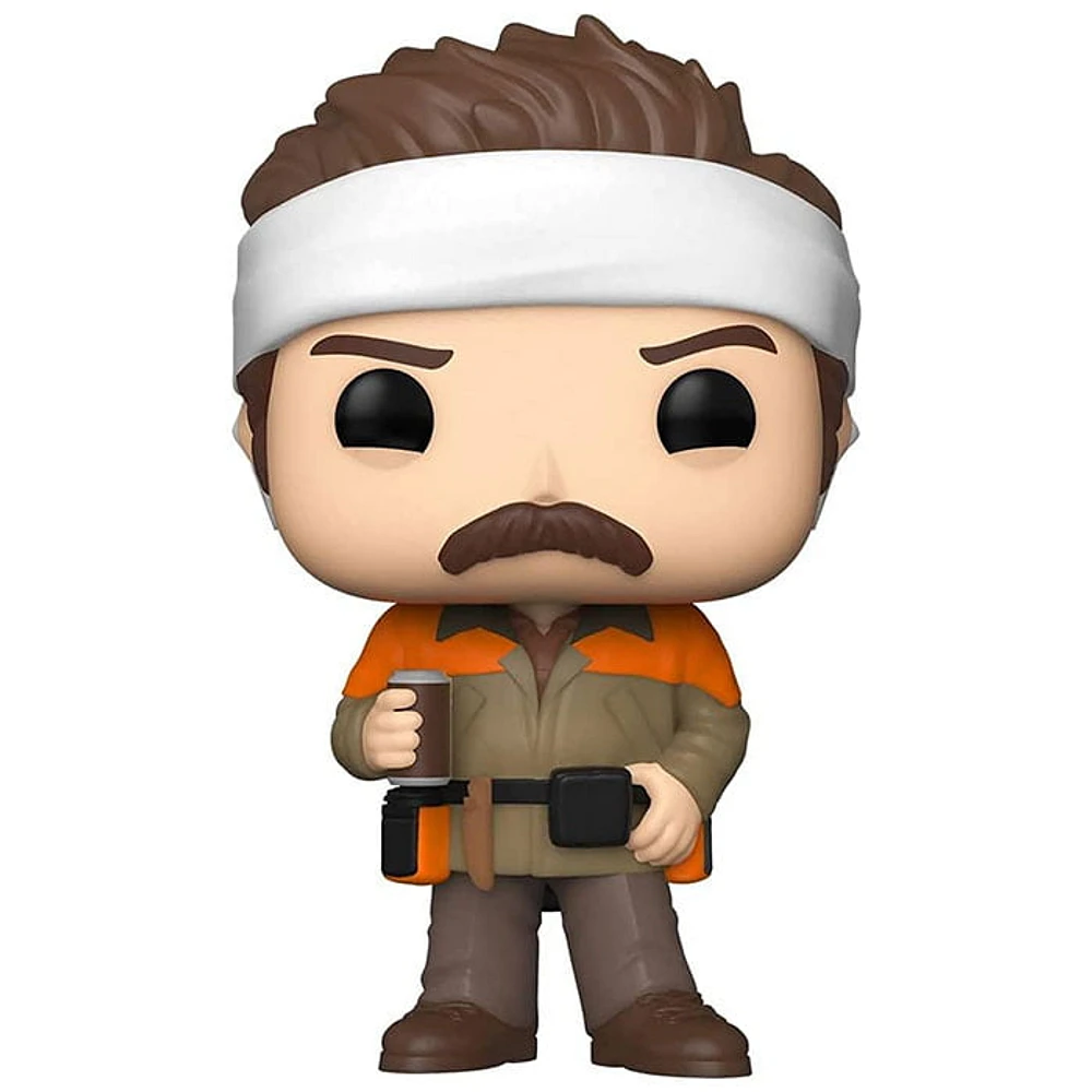 Funko Pop! Parks and Rec Hunter Ron Bandaged Chase Edition