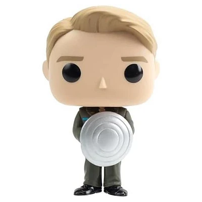 Funko Pop! Captain America The First Avenger Captain America with Prototype Shield Metallic