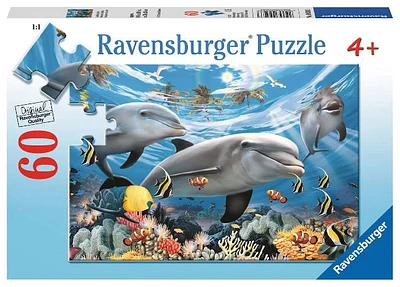 Caribbean Smile – Dolphins Jigsaw Puzzle 60 pcs