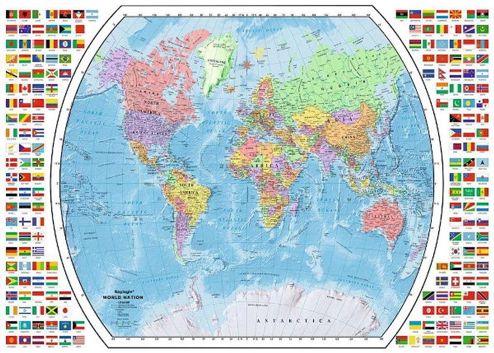 Political World Map Jigsaw Puzzle 1000 pcs