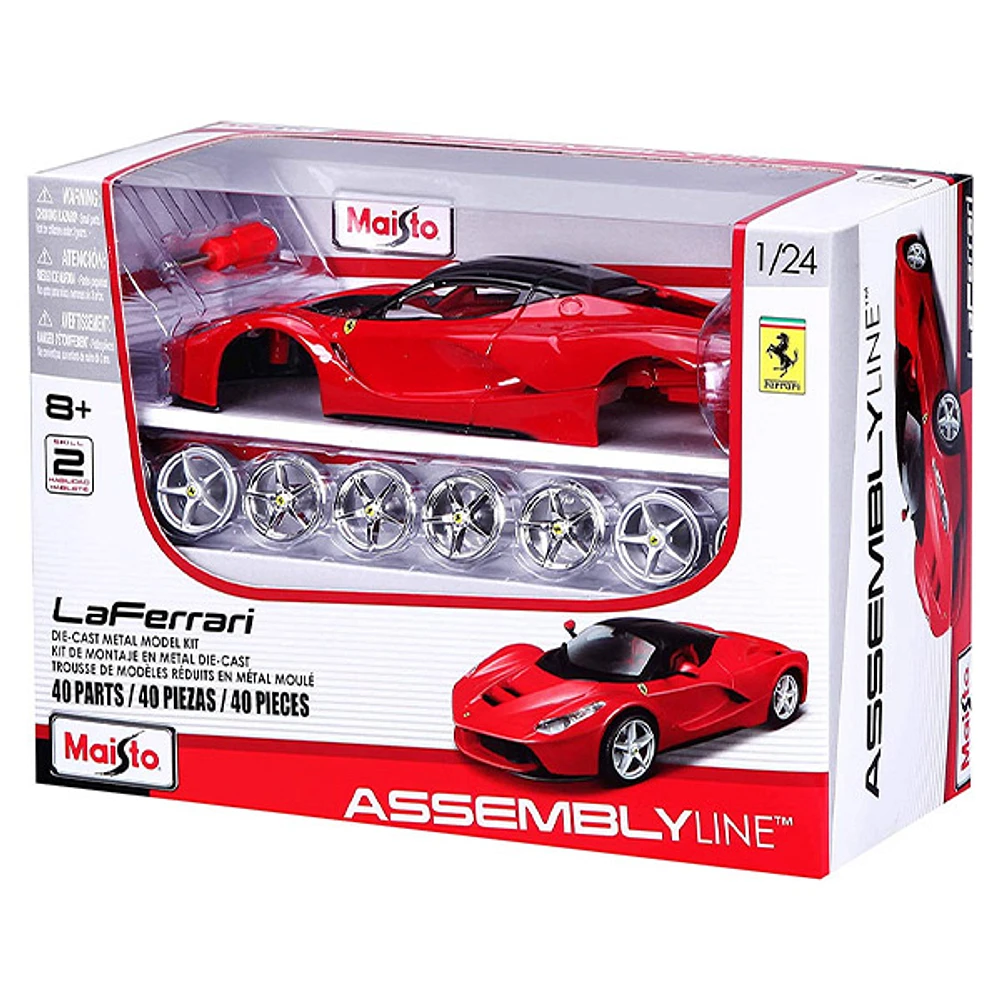 1:24 Scale Assembly Line LaFerrari Die-Cast Vehicle – Red