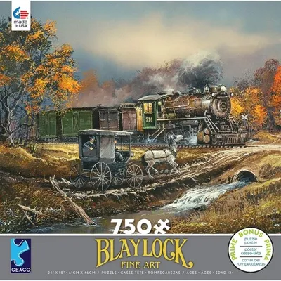 Blaylock Amish Train Jigsaw Puzzle 750 Piece Jigsaw Puzzle