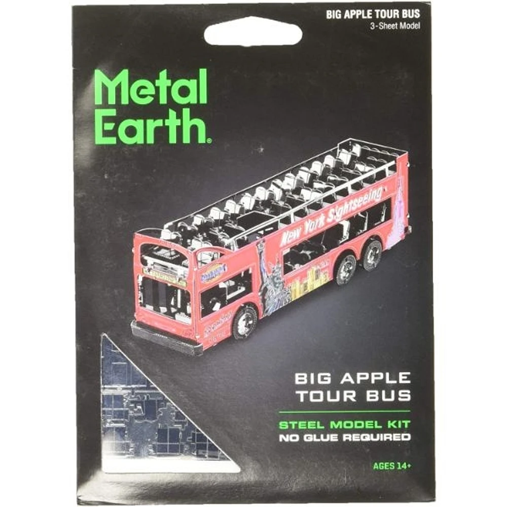 Metal Earth Big Apple Tour Bus 3D Metal Model Kit