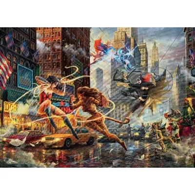DC Comics Thomas Kinkade - The Women of DC - 1000 Pieces Jigsaw Puzzle