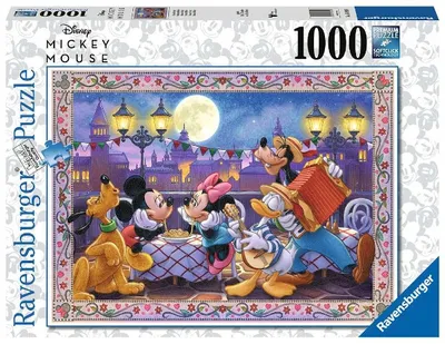 Disney Mosaic Mickey Mouse Moonlight Serenade Jigsaw Puzzle 1000 pcs