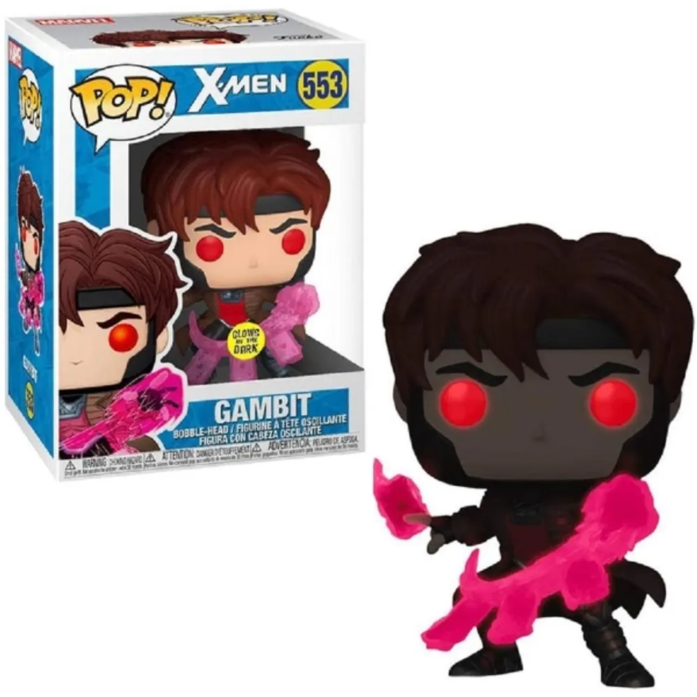  Funko Pop Marvel X-Men - Gambit Blacklight : Toys & Games