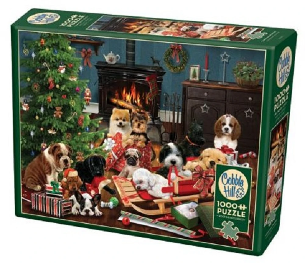 Christmas Puppies Jigsaw Puzzle 1000 pcs