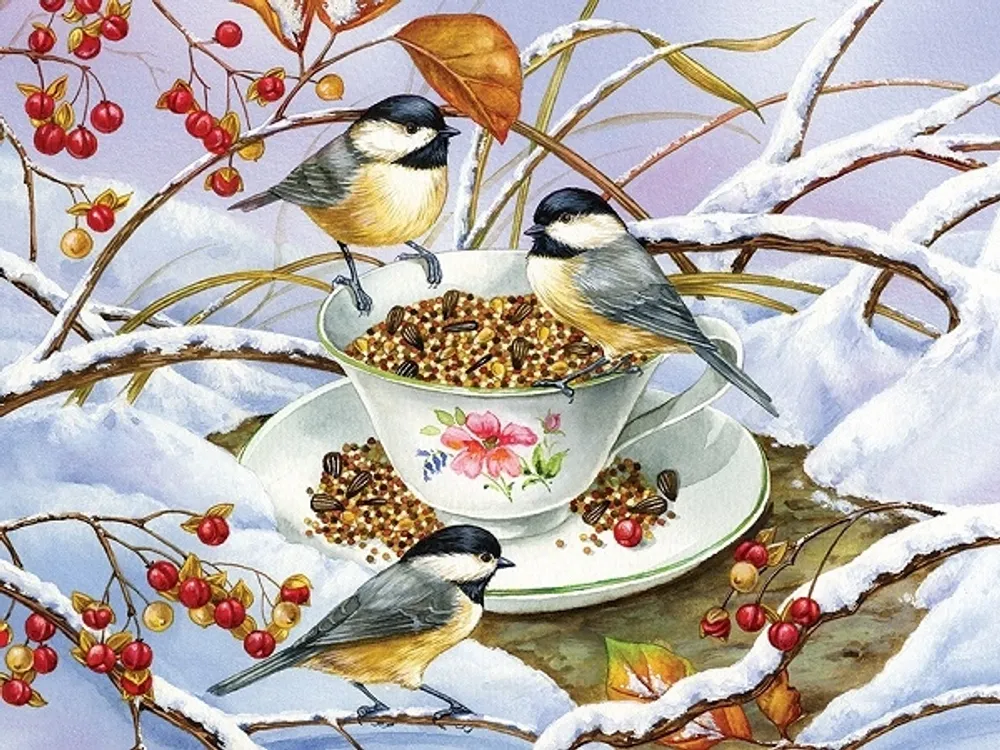 Chickadee Tea – Jigsaw Puzzle – 275 pcs