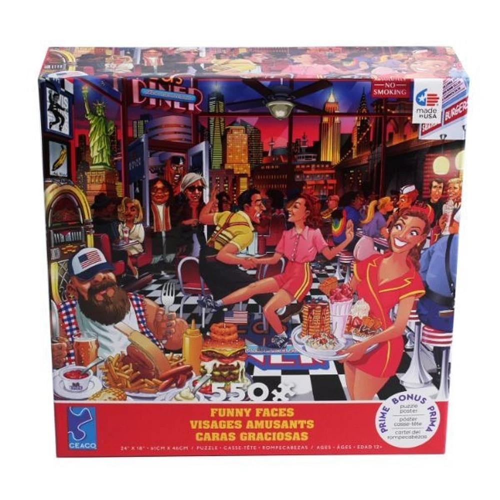 USA Diner 550 Piece Puzzle