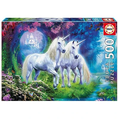 Forest Unicorns 500 Pieces Jigsaw Puzzle