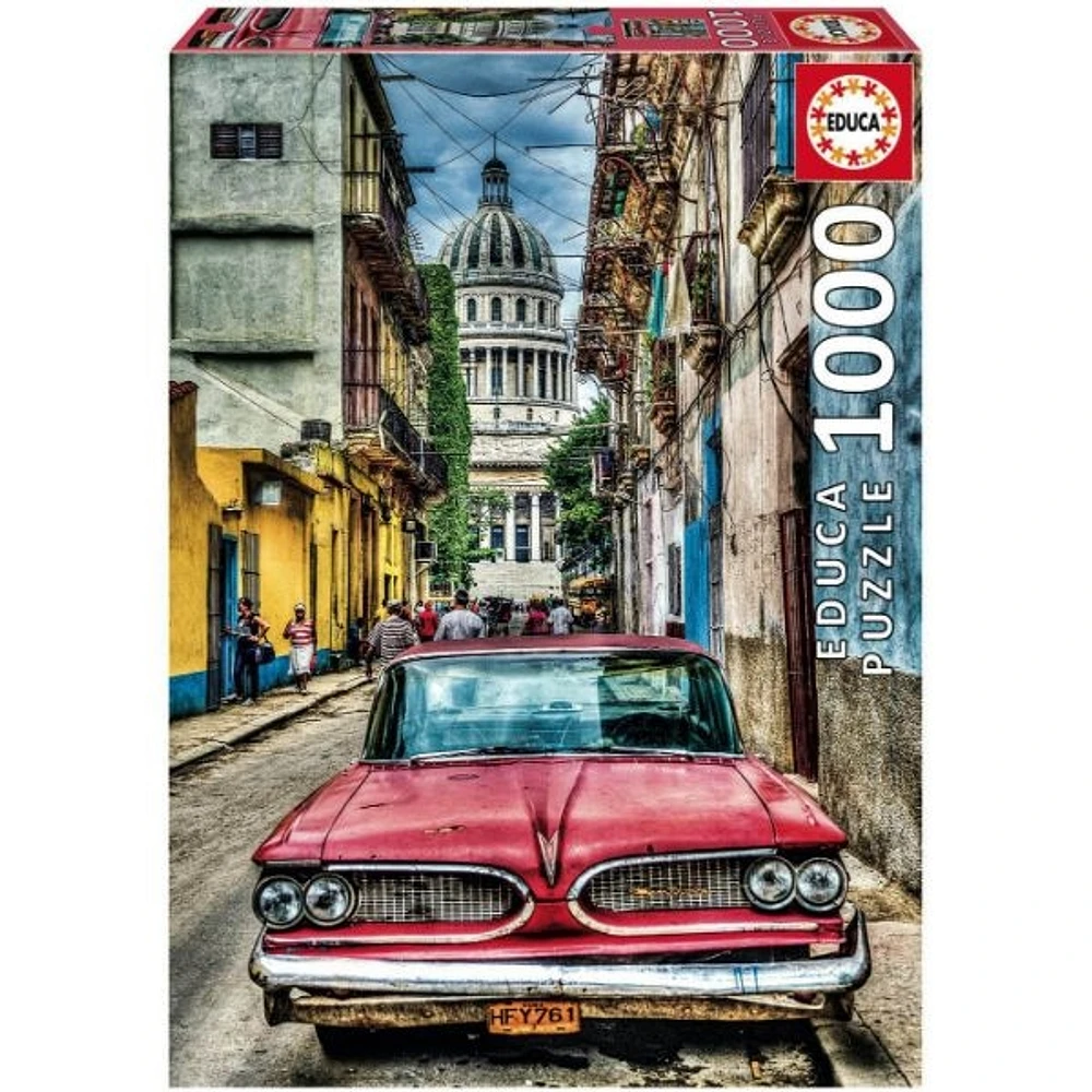 Retro Car Havana 1000 Pieces Jigsaw Puzzle