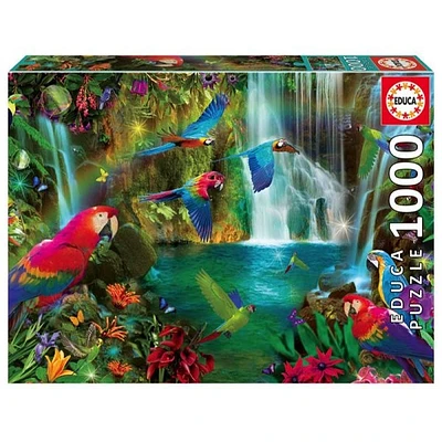 Tropical Parrots 1000 Pieces Jigsaw Puzzle