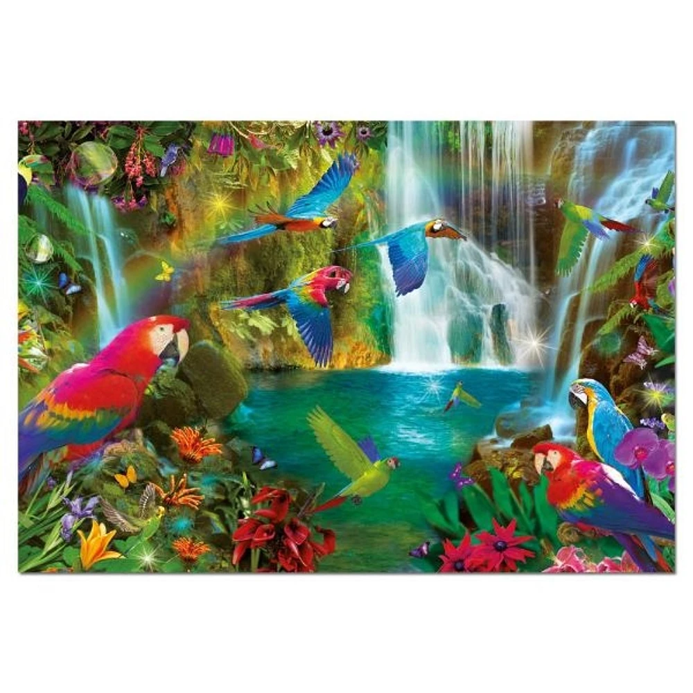 Tropical Parrots 1000 Pieces Jigsaw Puzzle